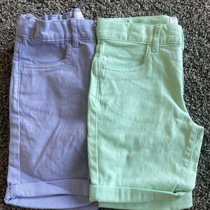New w/o Tags! Children’s Place Kids Lavender and Mint Shorts, Girl’s size 5